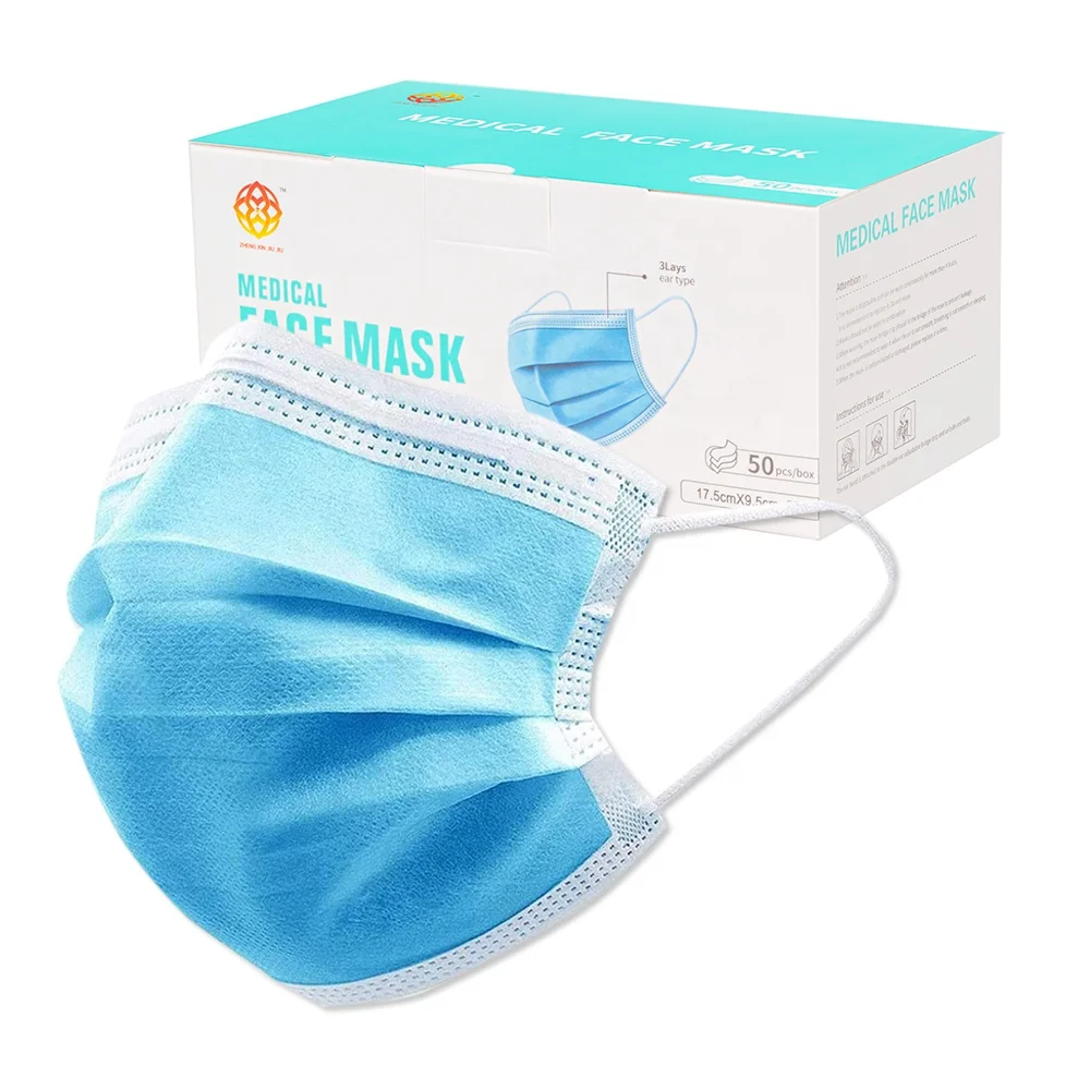 Hot sale manufacture disposable 3 ply face mask fabric for medical mask