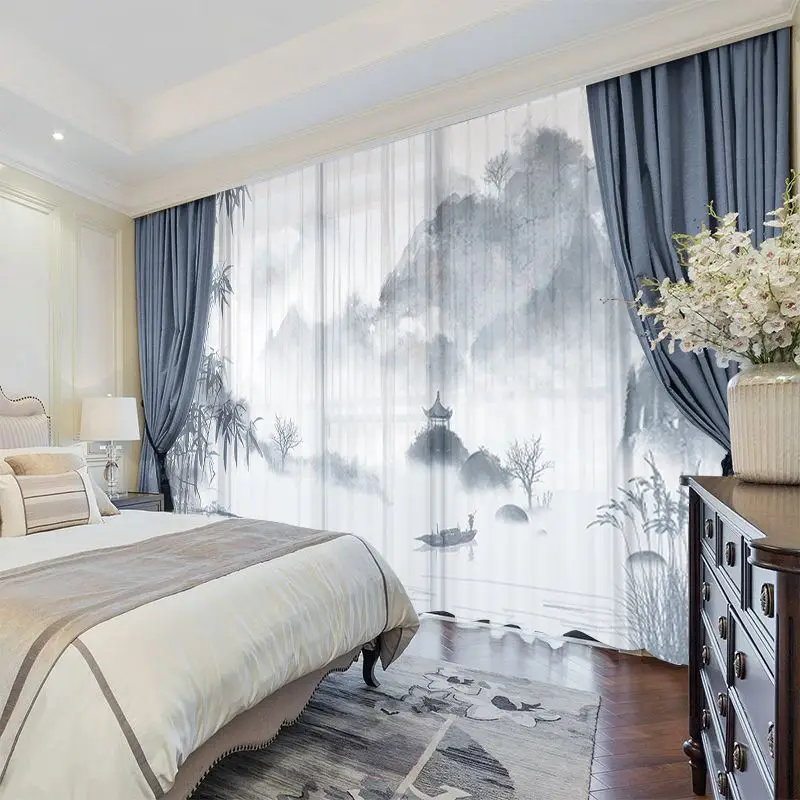 
Wholesale ready made beautiful animal print curtains for living room and bedroom 