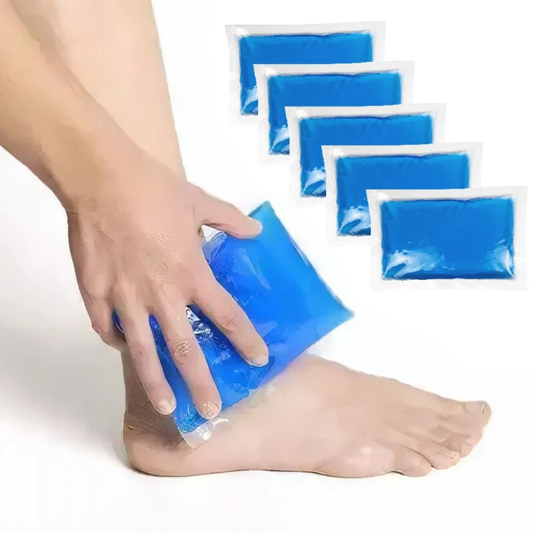 World-Bio 5 pcs\set of non-toxic durable lasting cold gel ice pack for sport injuries pain or fever reduce instant cold pack