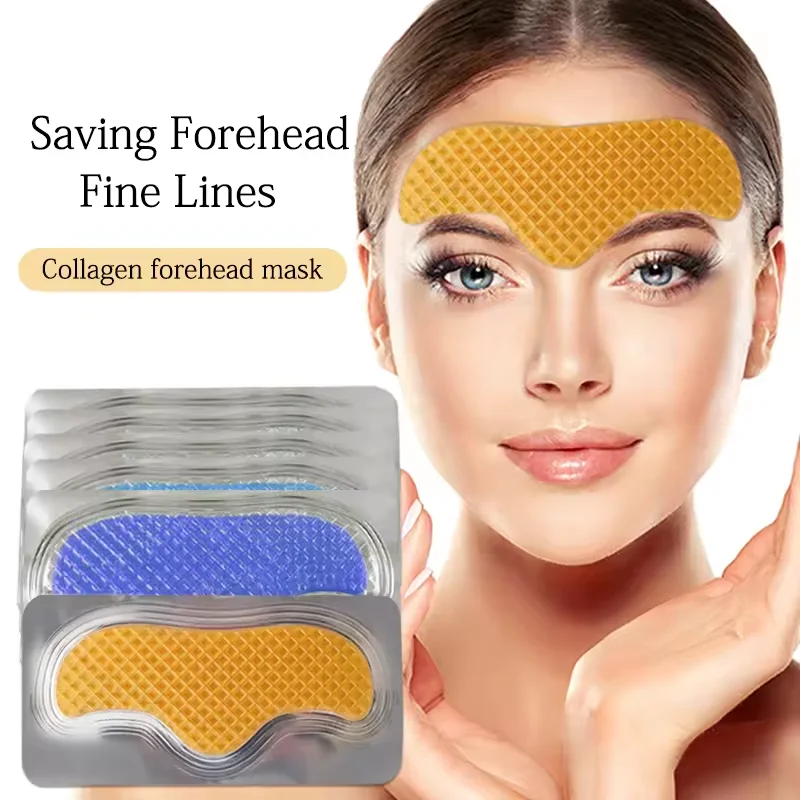 Private Label 24k Gold Crystal Collagen Patches For The Face Forehead Wrinkle Patches