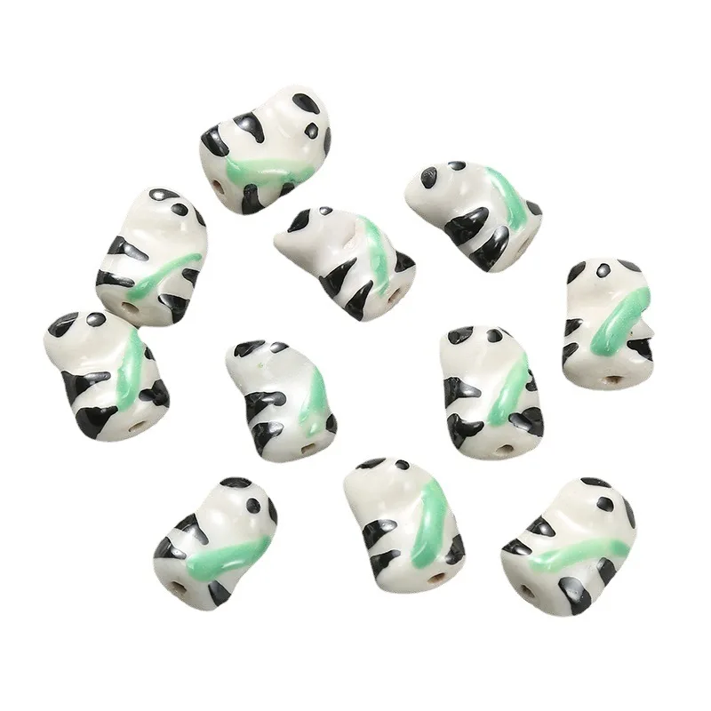ciyuan wholesale diy jewelry accessories ceramic multi-style loose bead painted fortune