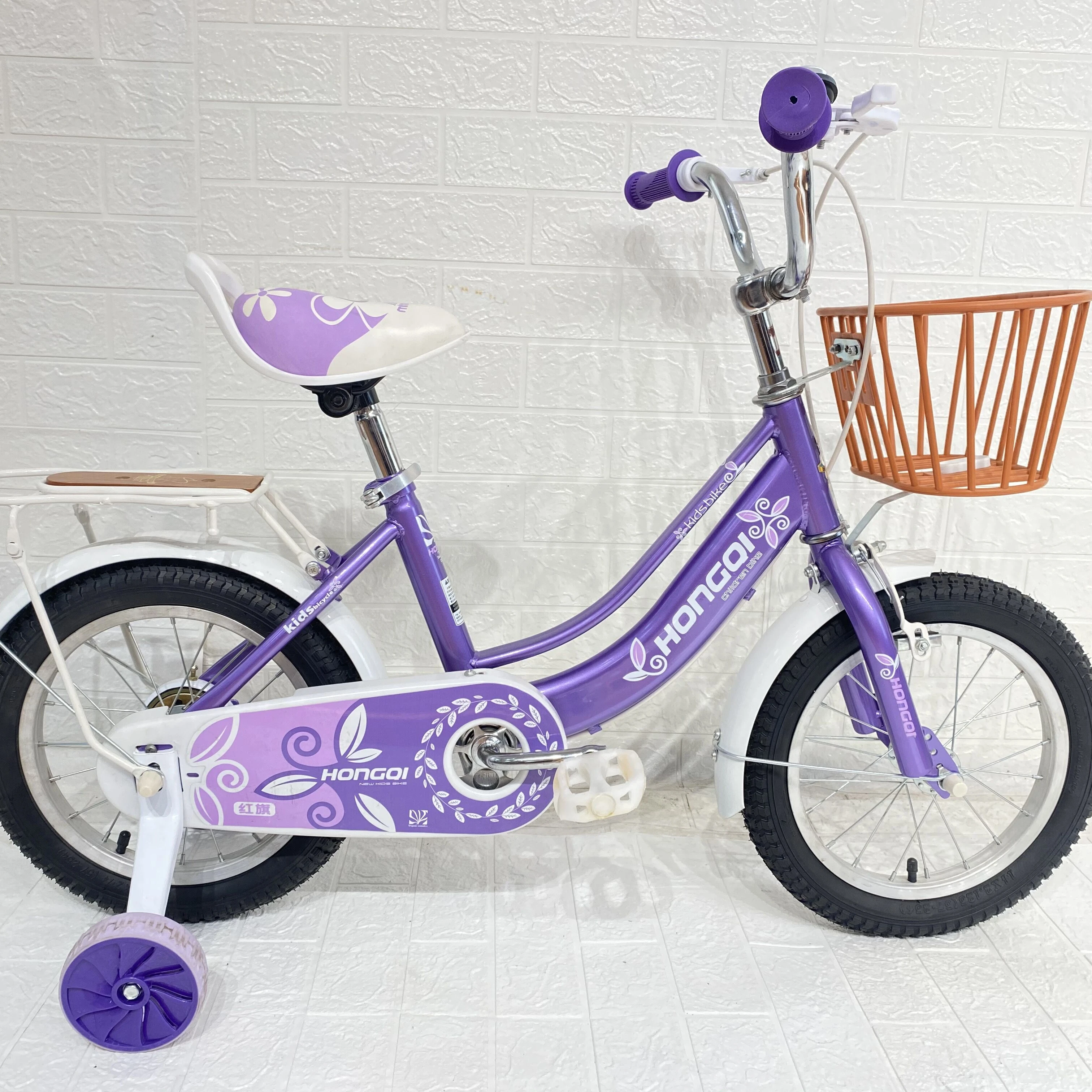 High Quality Purple Cycle Front Basket Girls Mini School Bike Child Bicycle Kid Bicycle For 5 Years Old Children