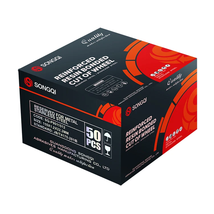 SONGQI Low MOQ 4 1/2 inch abrasive tools disco de corte 4 1/2 cutting disc for metal/SS/steel