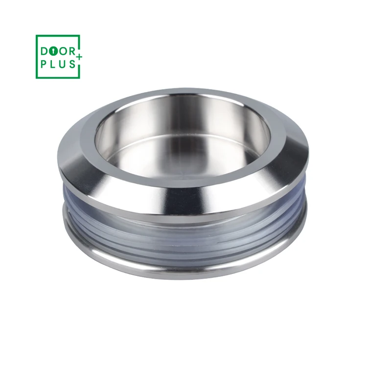 Doorplus Glass Bathroom Accessories Stainless Steel Small One Sided Round Glass Shower  Door Knob