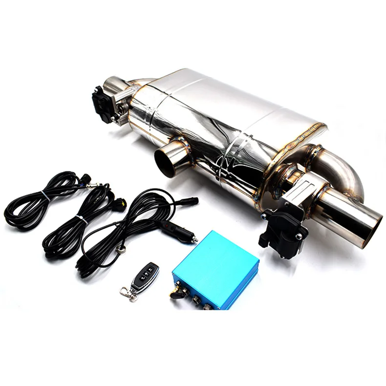 Audi VW Exhaust Pipe Modification Stainless Steel Car Sound Valve Drum Electronic Controller Blast Road Races Muffler Sound Wave