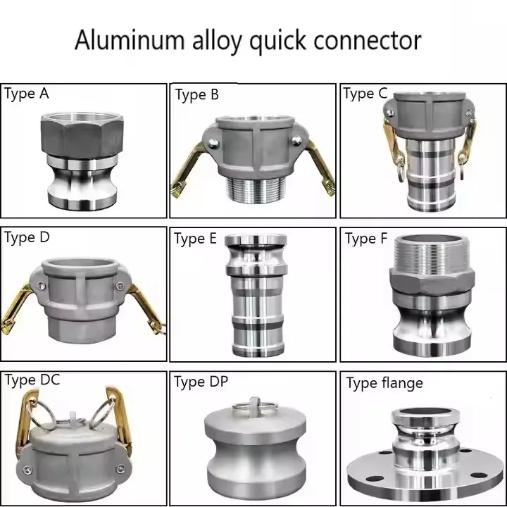 Aluminum alloy cam lock quick connector Type A+B aluminum alloy quick connector