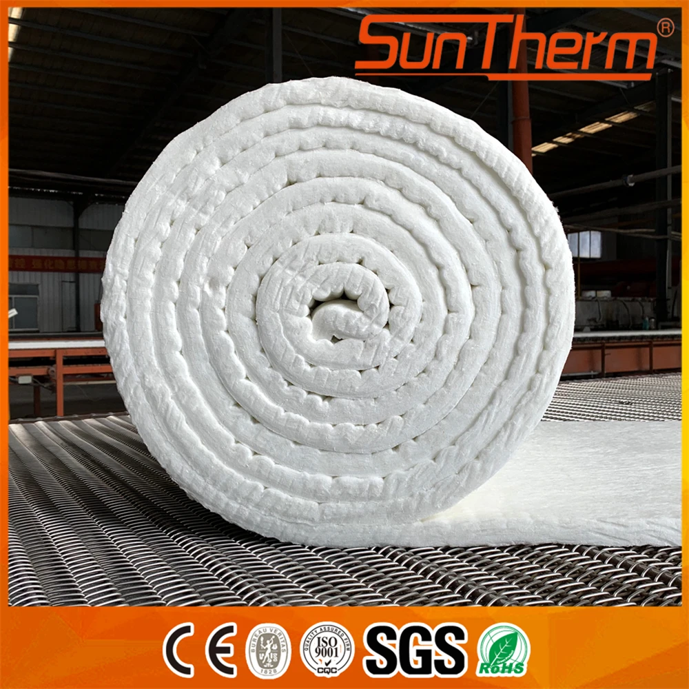 Одеяло из керамического волокна высокой плотности толщиной 10 мм, белое одеяло из 1260 керамического волокна