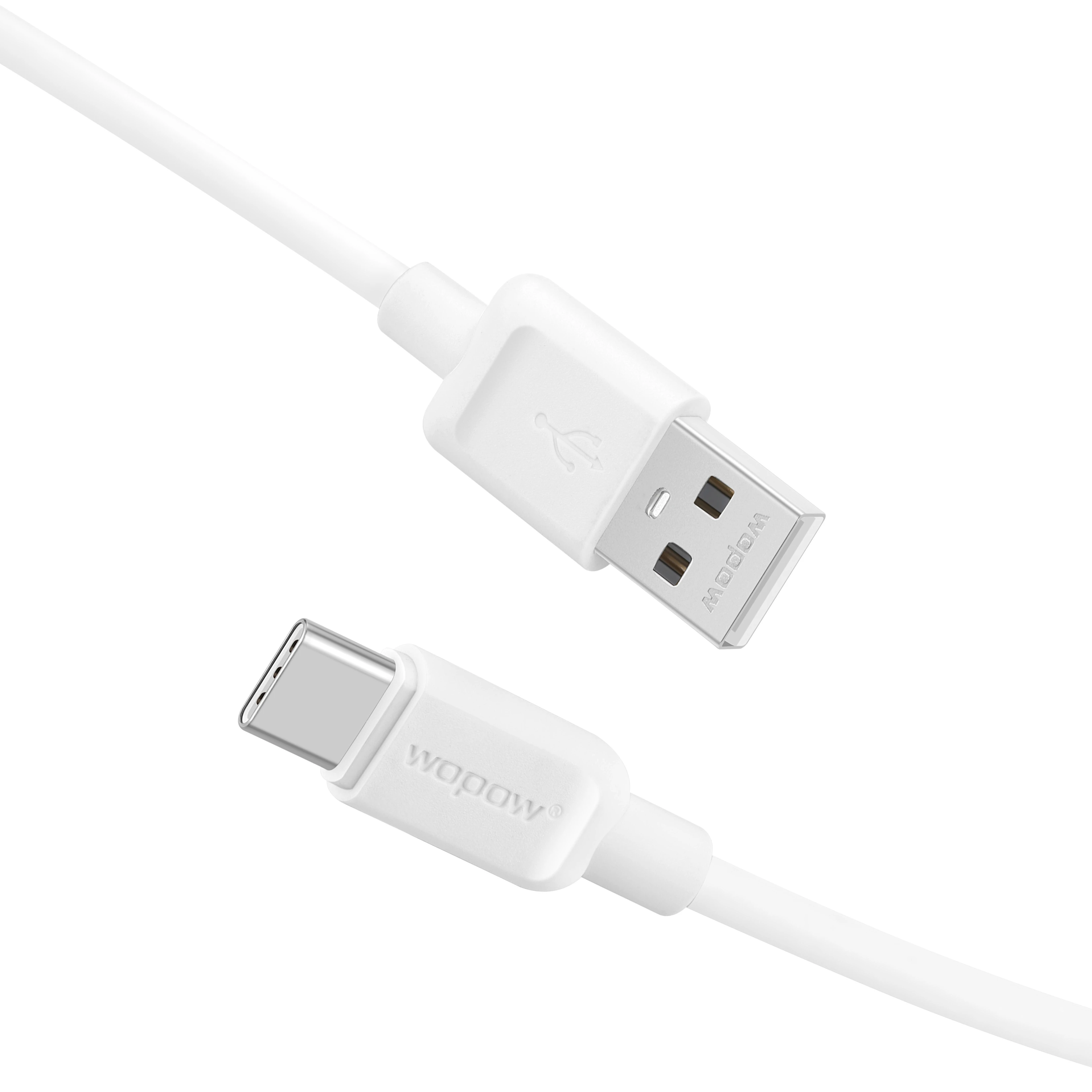 Wopow LT-37 high speed factory price in stock 3A fast a to c cable TPE 2m type c cable