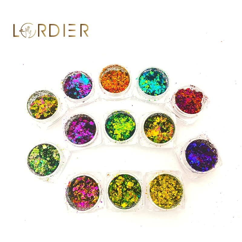 Good Effect Chameleon Chrome Nail Powder Color Changing Effect Mirror Powder