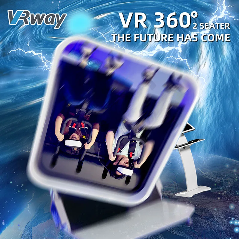 360 градусов 9D VR кинотеатр Box Egg 2 сиденья американские горки виртуальной реальности симулятор кресла в форме яйца