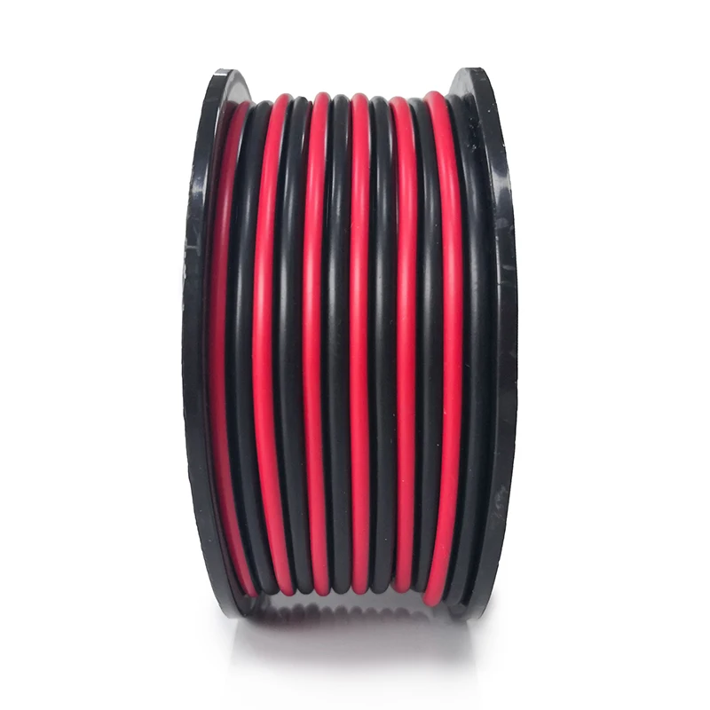 24 AWG 2 Core ROHS 300V Stranded CCA Conductor Red Black High Performance Audio Video Speaker Cable Wire