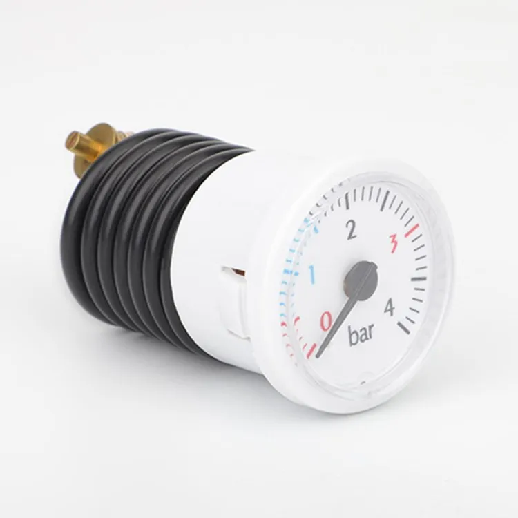 
High Quality Capillary Tube Steam Boiler Pressure Gauge 0-4 Bar Water Pressure Gauge Of Gas Boiler 
