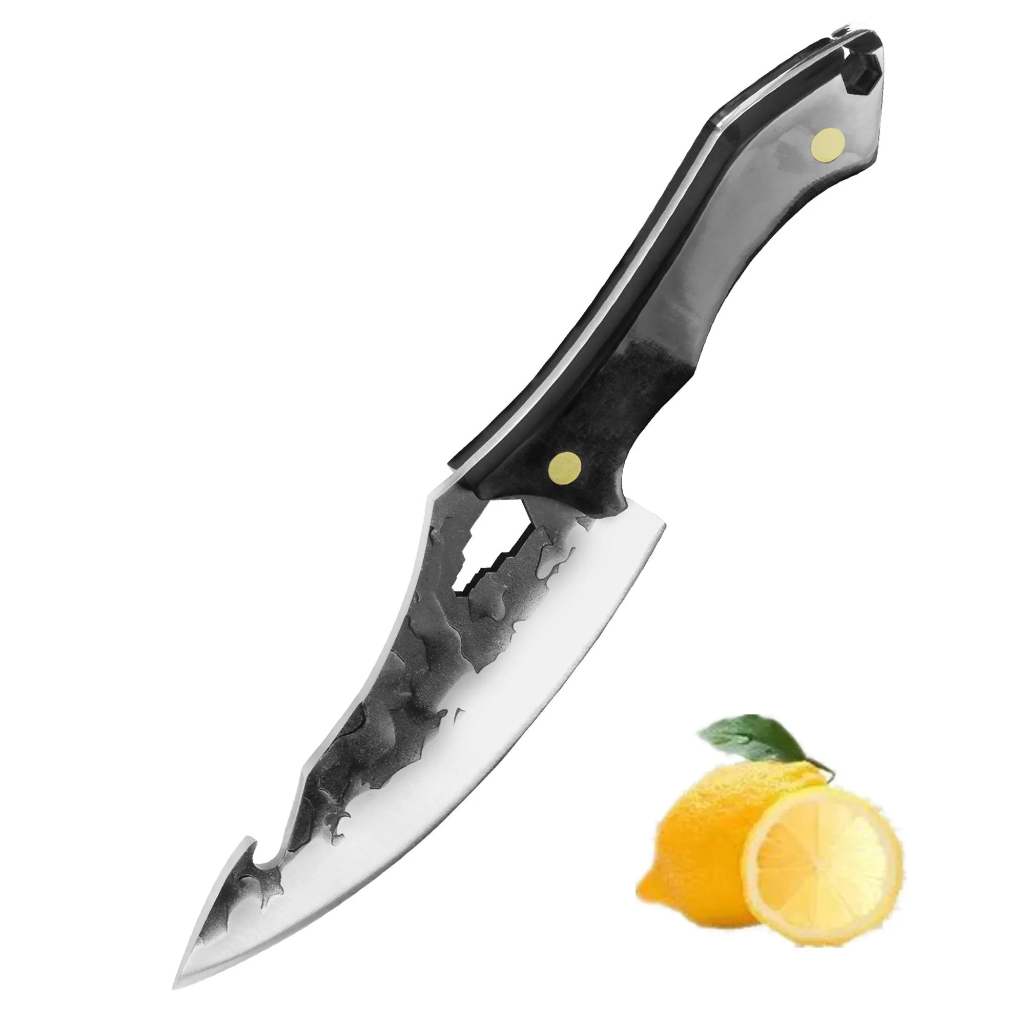 New 6 Inch 5Cr15Mov Stainless Steel Full Tang Hammer Bottle Opener Pointed Tip Razor Sharp Chef knife