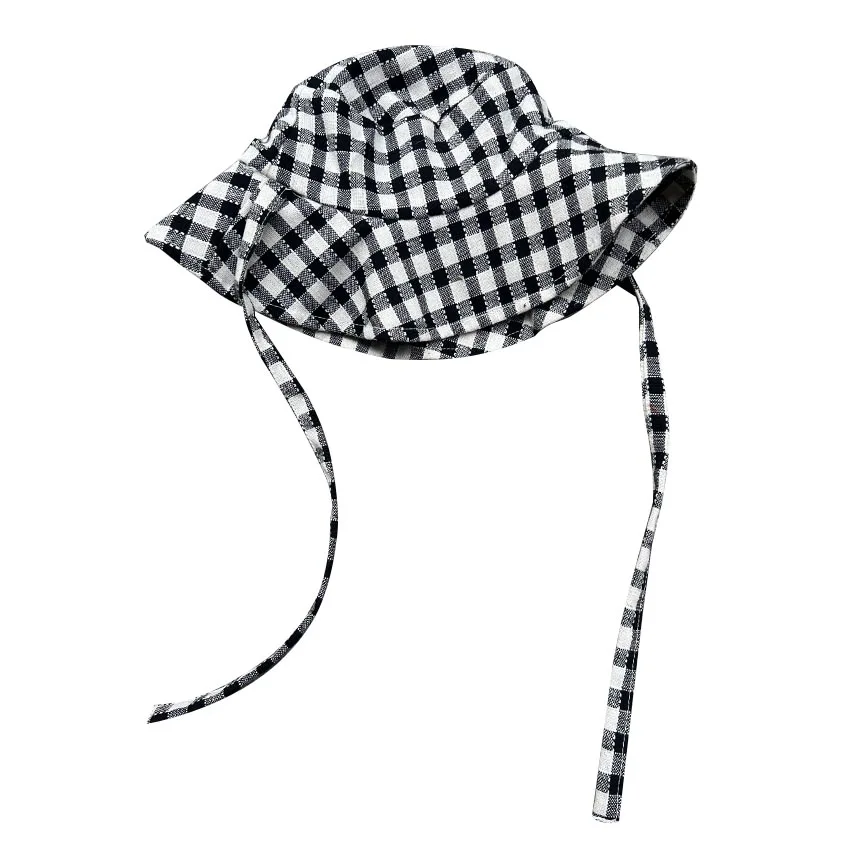 Летняя Солнцезащитная шляпа на заказ, летняя шляпа с козырьком от солнца для новорожденных, двусторонняя льняная шляпа от солнца для маленьких девочек, шляпа для малышей