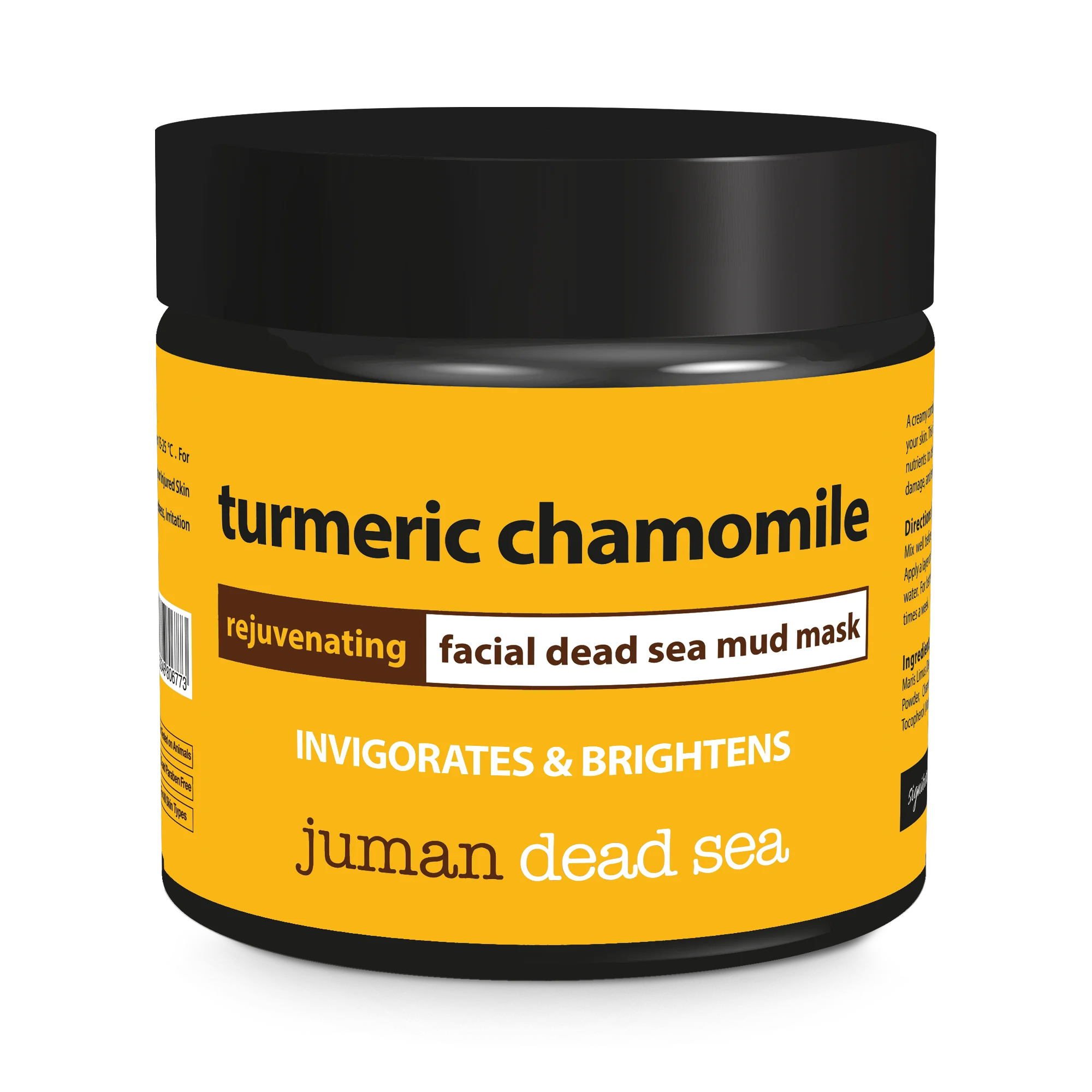 Face and body mask Private Label Dead Sea Cleansing Turmeric Chamomile Rejuvenating Skin Lightening Mud Mask