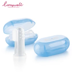 Детская Силиконовая зубная щетка Ningbo Longwell, мягкая щетка для мытья пальцев, уход за полостью рта, 2019 младенцев