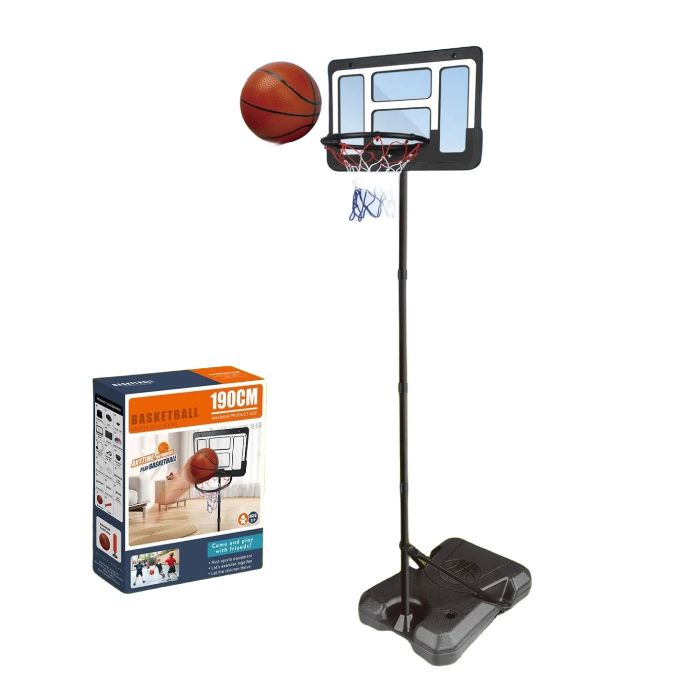 Portable Basketball Stand Outdoor Kids Sports Toys Basket-ball Goal For Boys Custom Indoor Pool Basketball Hoops