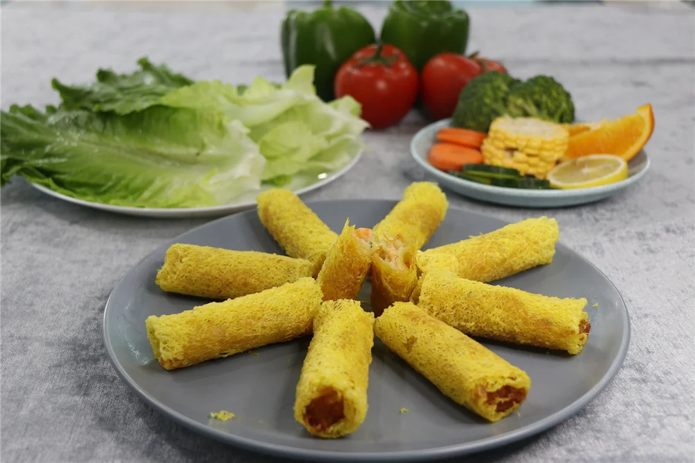 China Supply Healthy Sea Food OEM IQF Skinless Frozen Shrimp Antarctic Mini Spring Rolls, Krill Roll