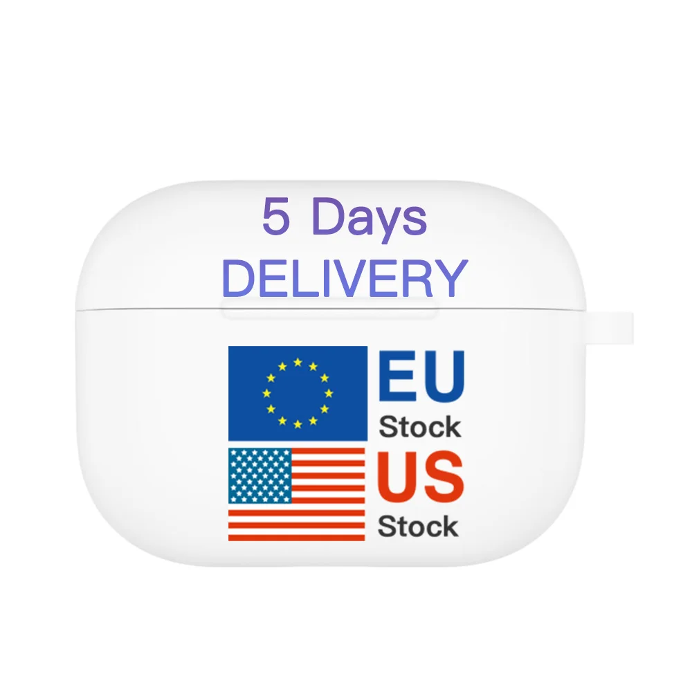 Us Eu Stock 2-5days Deliver Earbuds Cover For Airpoded 2 3 Pro Shockproof Solid Protective Case For Airpodes Pro 3rd Max