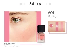 new arrival O.TWO.O Makeup  Silky Blush Color Lasts Long 6 Color Natural Cheek Blush Face Contour Make Up Liquid Blush