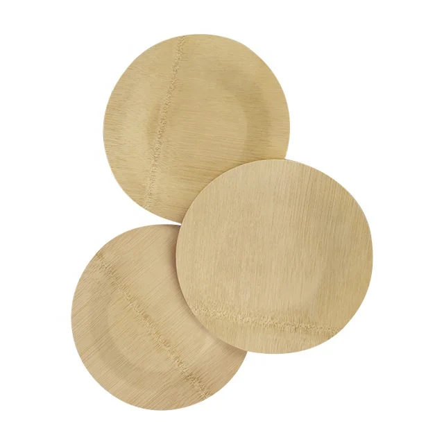 
Eco friendly disposable biodegradable disposable bamboo plate 