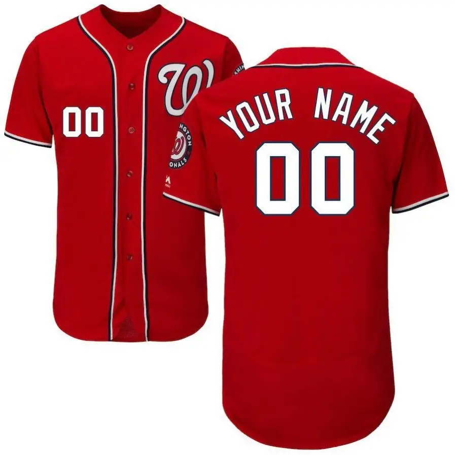 Baseball Jersey Blank V Neck 100% Polyester Custom Logo Customized Design