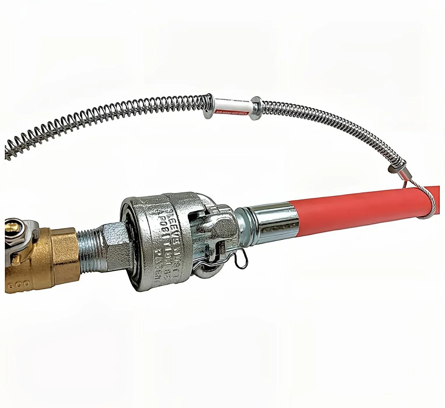 Lanboom Jackhammer Safety Locking Chicago Coupling 05 Zinc-Plated Iron Supplied With Rubber Washer