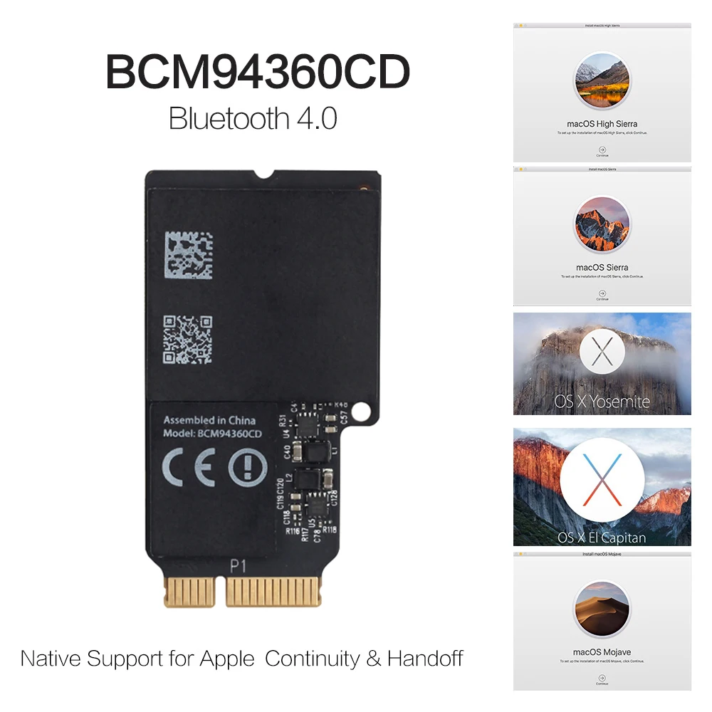  WIRCARD Dual band 1750Mbps BCM94360CD 802.11AC WIFI wireless BT 4 0 bcm94360cd родная карта Airdrop для Hackintosh Mac
