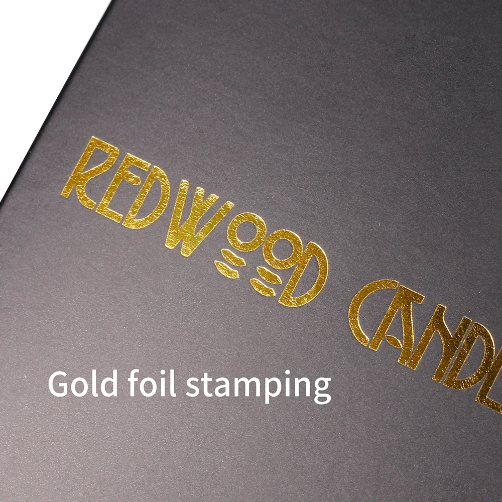 Luxury Custom Candle box Packaging Gold foil stamping and Spot UV printing Automatic bottom buckle Boxes with insert for Candle