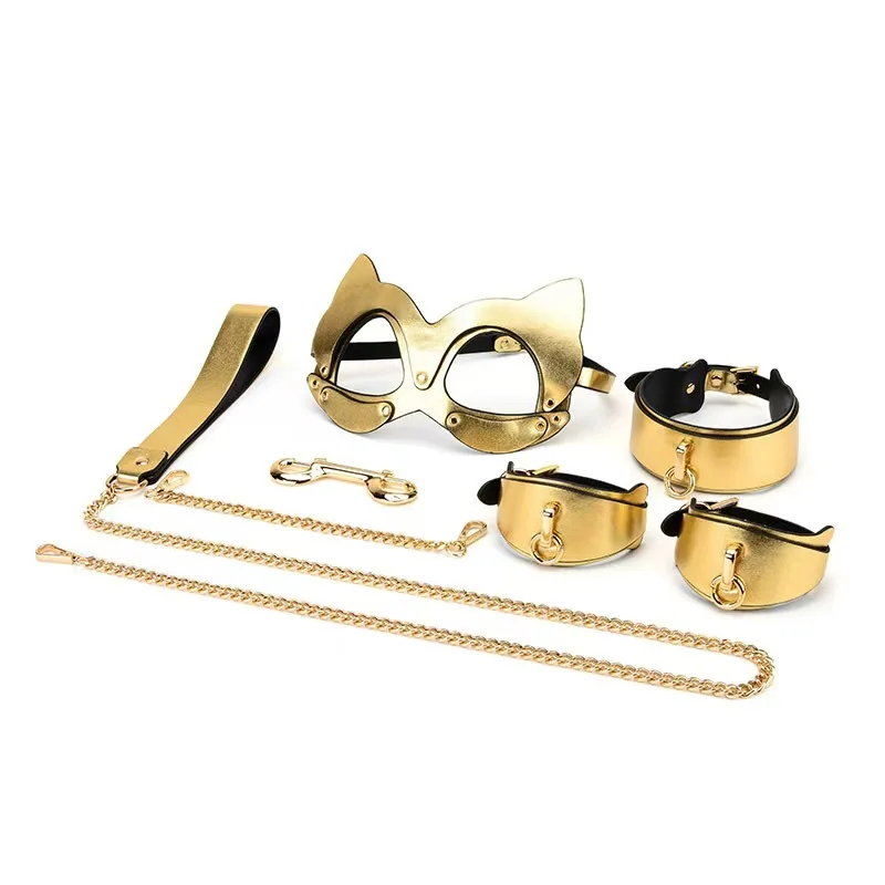 SM Bondage 3 Pieces Kit BDSM Set Body Harness Erotic Sex Handcuffs Leather Whip Fetish Play