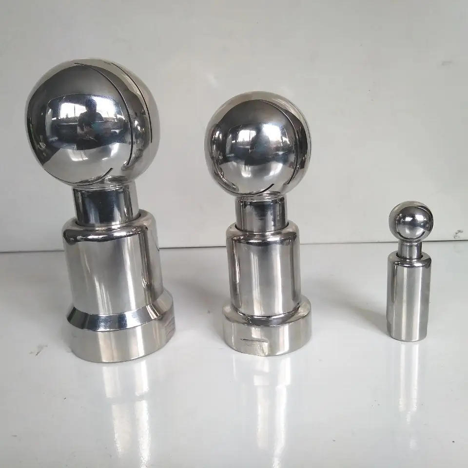
When zhou yili 304 stainless steel bolt cleaning ball sanitary 360 degree rotary tank washer spray ball 
