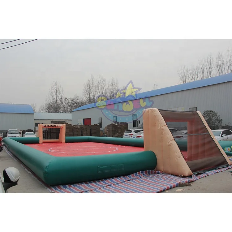 High Quality Inflatable Soap Sport Area Water Soccer Football Field For Sale