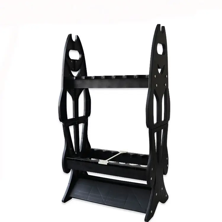 High Quality Plastic Rod Stand Portable PP Fishing Display Rod Rack Folding Marine Boat Fishing Rod Support Holder