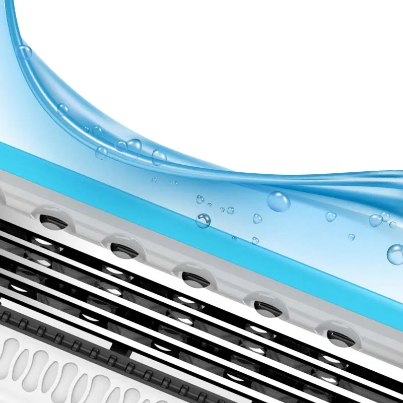 Imported Stainless Steel Razor Cartridge 5 Layers Sharp Blade with Coating for Face