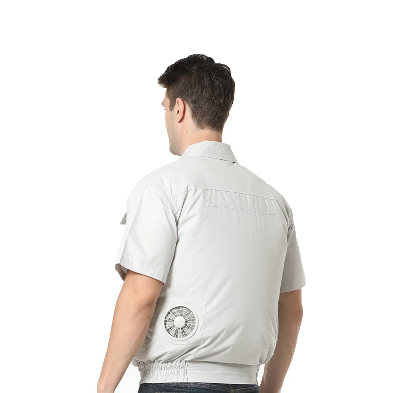 Custom Summer Battery Powered Air Conditioning Cooling Laborers Jacket Fan