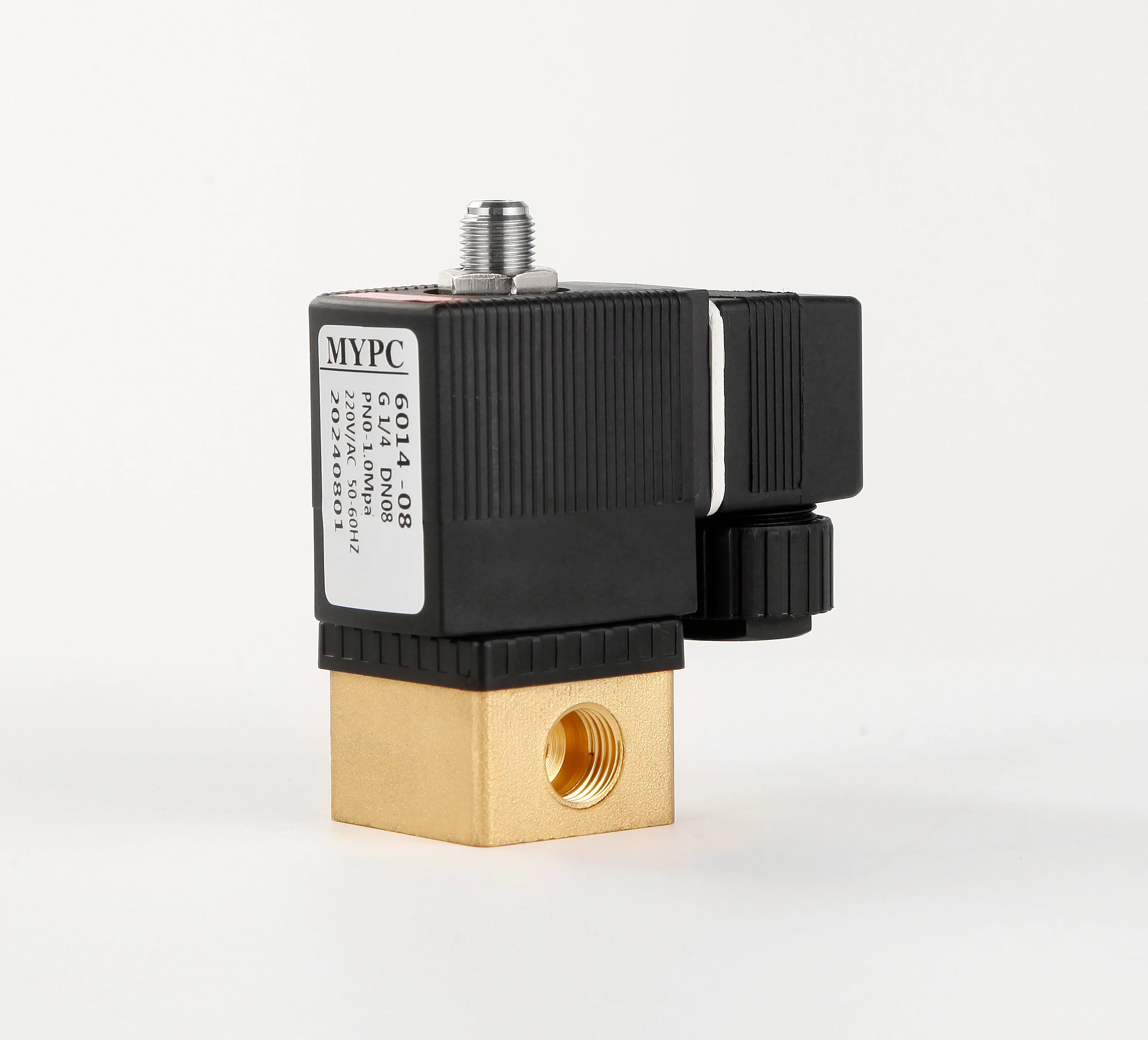 MYPC Pilot Piston Stem Water Solenoid Valve 2 Way Normally Close/open Brass Solenoid Valve In Stock