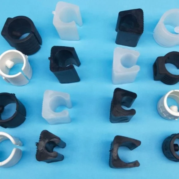 8mm 10mm 12mm 14mm 16mm Plastic Floor Protectors Furniture Pipe Clamp Tube Clip Feet on Sled Chair Glides Round Tube Saddle Feet
