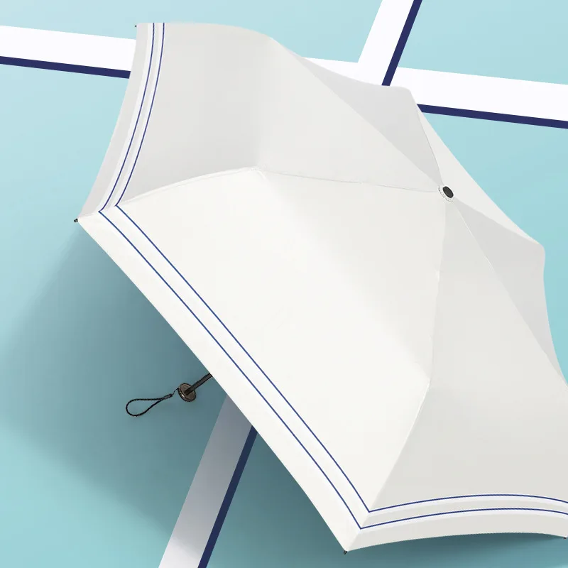 Yubo ultra light 148g 6 panels 3 fold umbrella anti UV canopy with purse