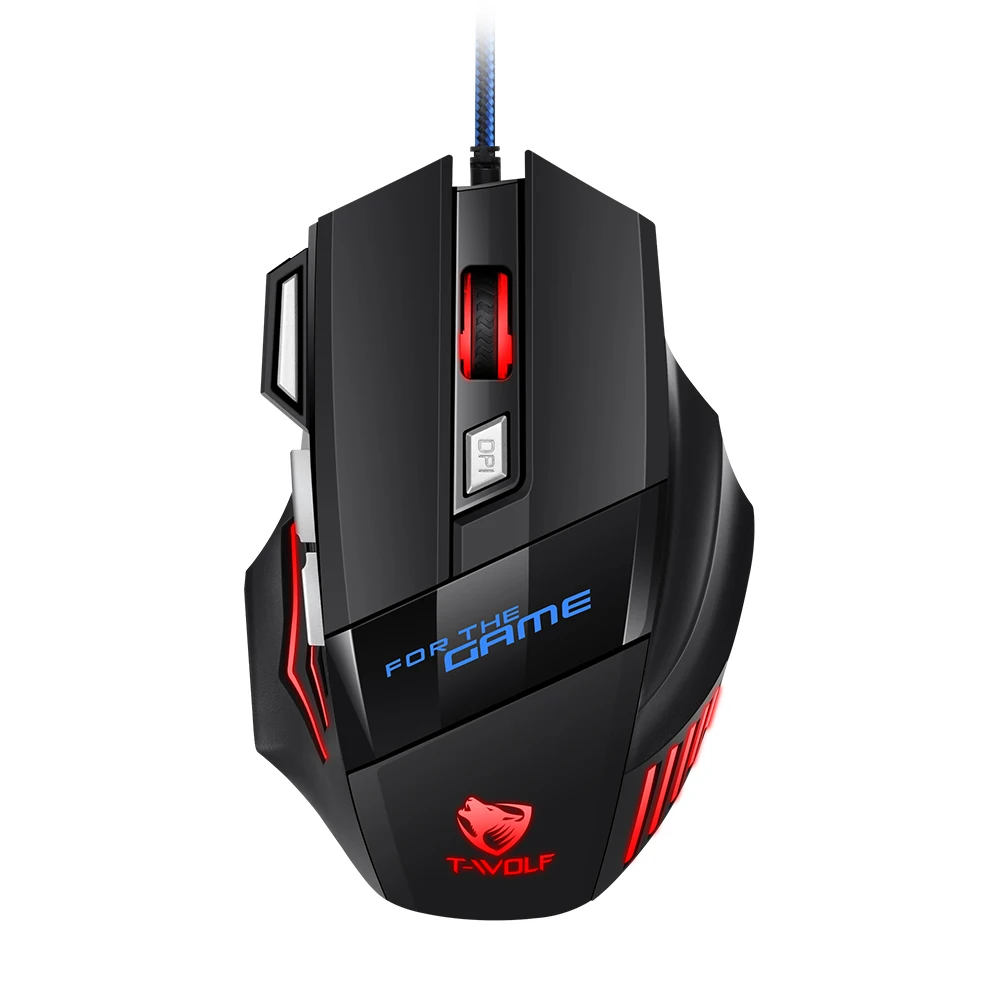 Best Selling 7D rgb backlit glowing computer scroll mouse anti slip breathing light wired gaming mice