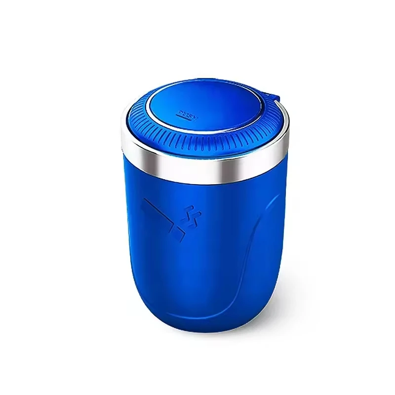 LED Colorful Universal Car Ashtray Cup LED Aluminum Alloy Ash Tray  Car Holder Auto Ashtray Cigarette Holder Car Accessories