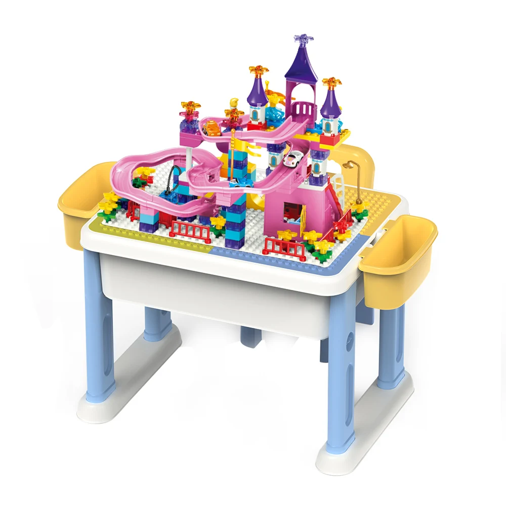 2022 Newly Designed Building Blocks Plastic Storage Table for Game Kids
