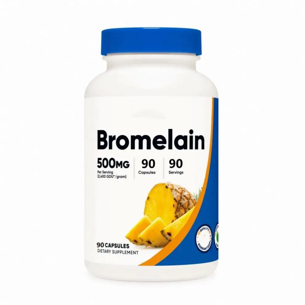 OEM/ODM Natural Pineapple Extract 500 Mg Enzymes Bromelain Capsules Support Joint Health
