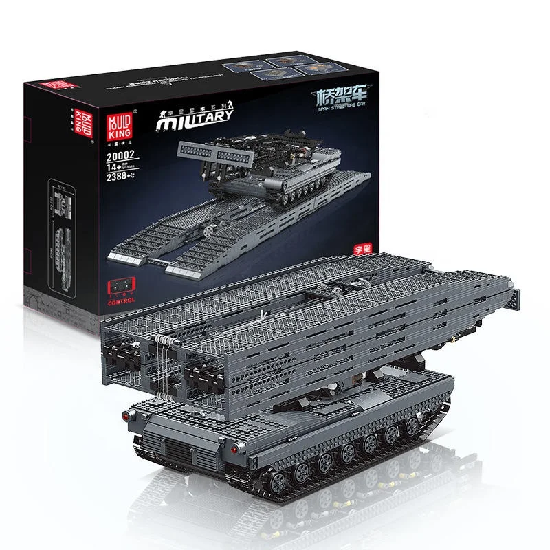 MOULD KING Blocks Technical Building Toys MOC Motorized Span Structure Car Bridge RC Tank Model Brick Block