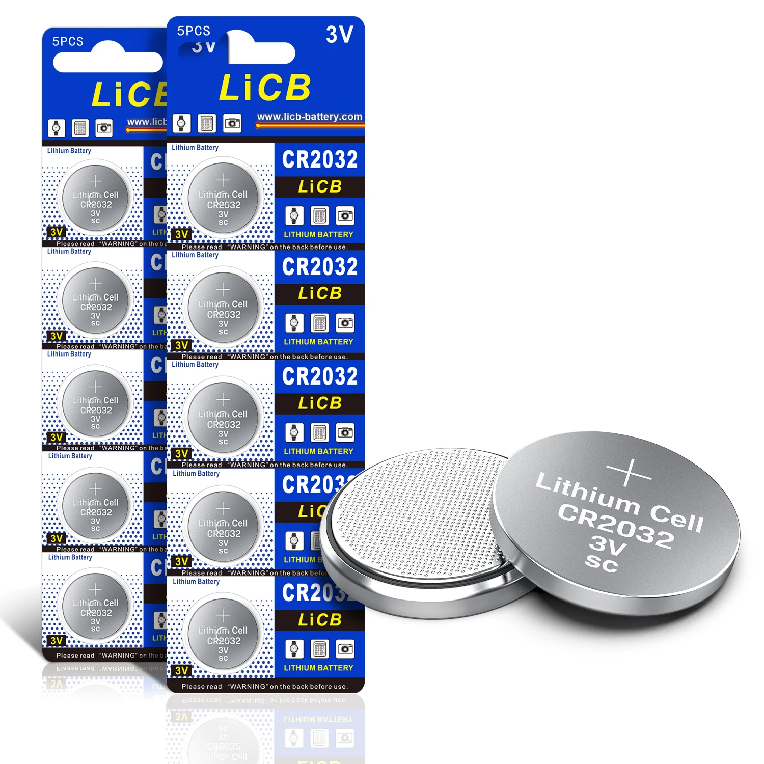 Free shipping LiCB Cr2032 3V Lithium Battery CR2032 Batteries Button Coin Cell
