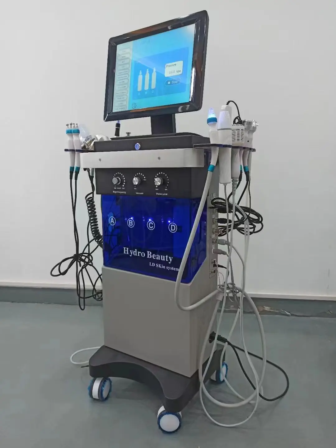 New 14 IN1 Aesthetic medicine hydro facial hidro facial jet peel facial machine hydra beauty machine