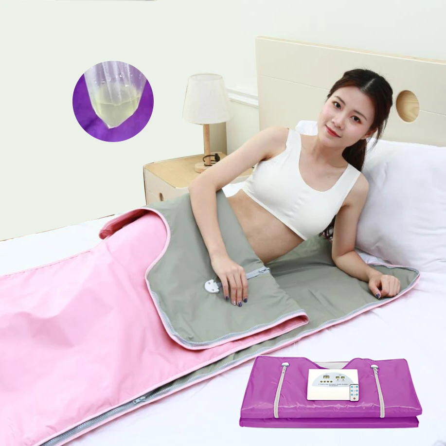 Pink Weight Loss Detox Remote Thermal Blanket For Greenhouse Heat Wrap Film Body Shaping Instrument Sauna Blanket Infrared