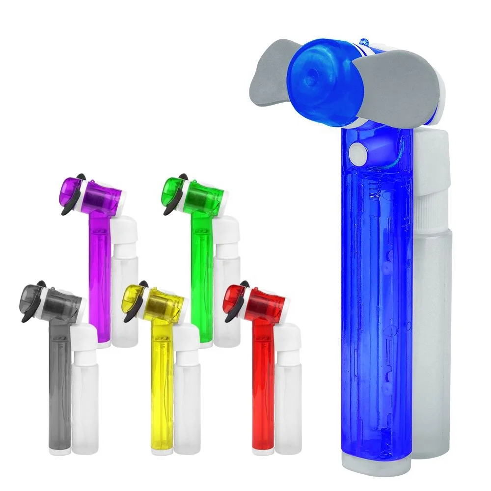 Hot Sale Promotional Hand Held Mini Mist Fan Water Cooling Battery Fan
