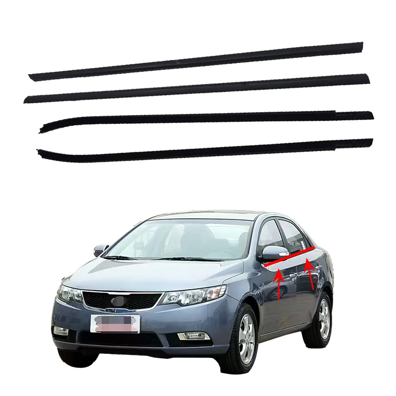 High Quality Car Window Chrome Weatherstrip Moulding Trim Rubber Seal Belt For KIA Forte  2008-2013  822201M200 822101M200