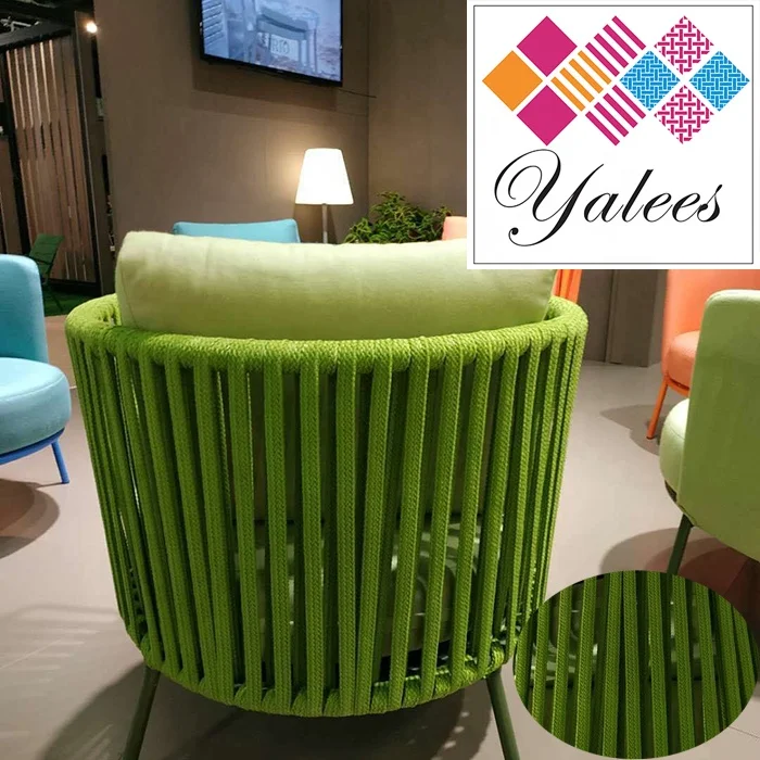 Olefin ropes for swing chair/ Braided Rope With Rubber Inside For Outdoor furniture