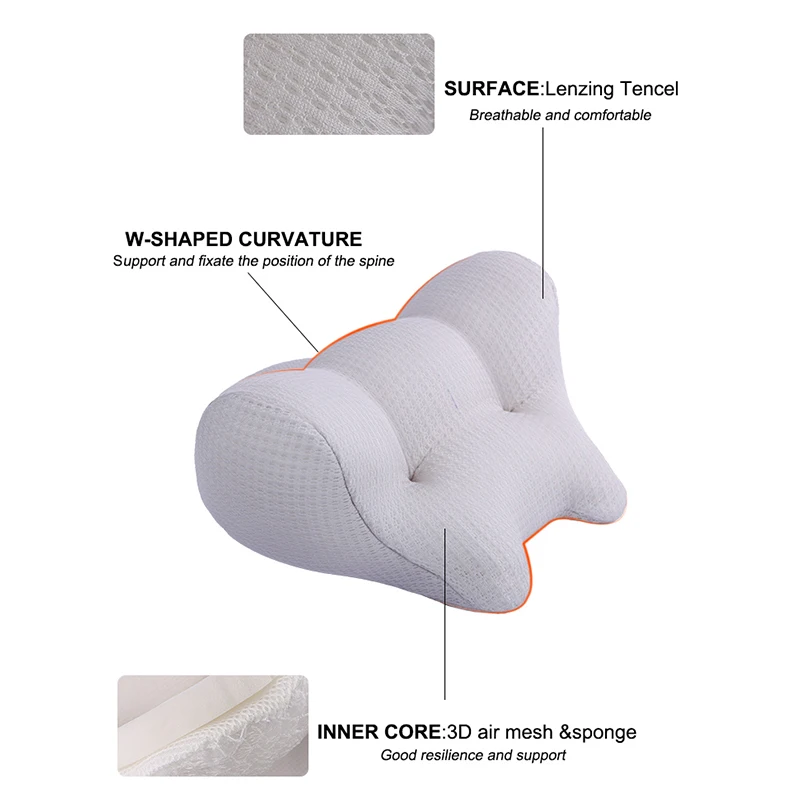 3D Neck Cloud Cervical Traction Pain Relief Wedge Pillow Neck Eva Material Back Stretcher Neck Rest Cervical Traction Pillow